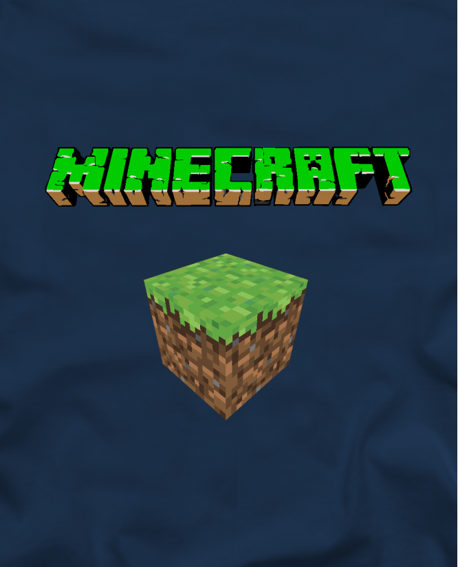 Marškinėliai Minecraft logo